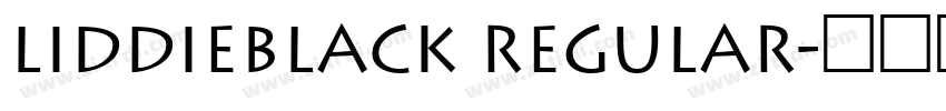 LiddieBlack Regular字体转换